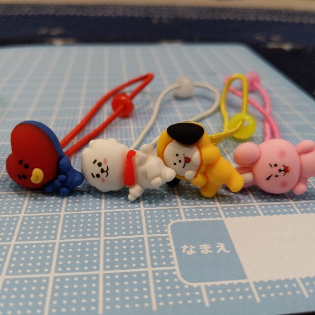 bt21　ヘアゴム　セット♥ ハンドメイドのキッズ/ベビー(ファッション雑貨)の商品写真