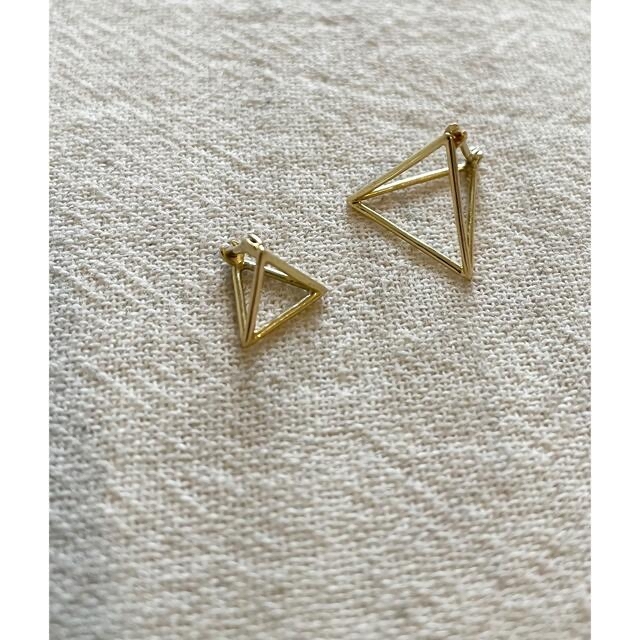 TOMO新品 SHIHARA TRIANGLE PIERCE 20 片耳 K18 WG