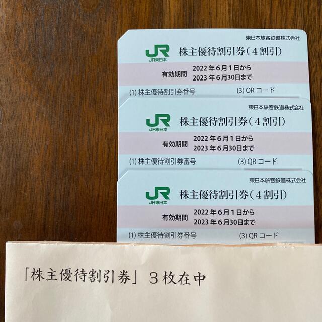 JR東日本　株主優待割引券 チケットの優待券/割引券(その他)の商品写真