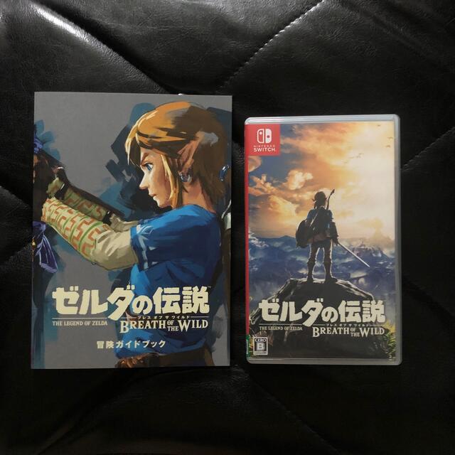 Nintendo Switch(ニンテンドースイッチ)の「ゼルダの伝説 ブレスオブザワイルド」ガイドブック付き 任天堂 SWITCH エンタメ/ホビーのゲームソフト/ゲーム機本体(家庭用ゲームソフト)の商品写真