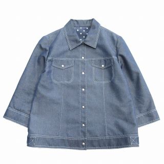 レリアン(leilian)の美品 レリアン Leilian シャンブレー デニム シャツ ジャケット 9号(その他)