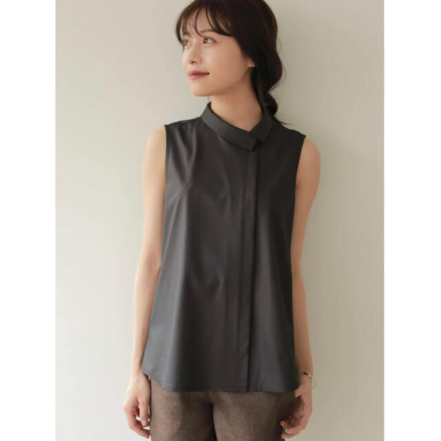 L'Or lor ロル Asymmetry Collar Shirt | keithyburger.com