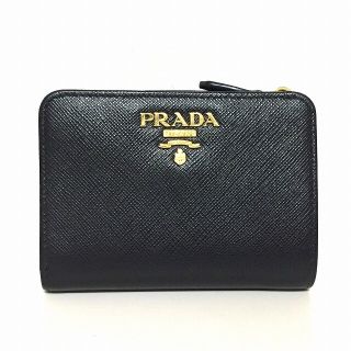 プラダ(PRADA)のプラダ 2つ折り財布美品  - 1ML018 レザー(財布)