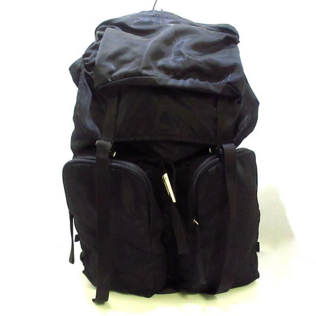 返品送料無料】 PRADA - プラダ リュックサック - V136 黒 ナイロンの