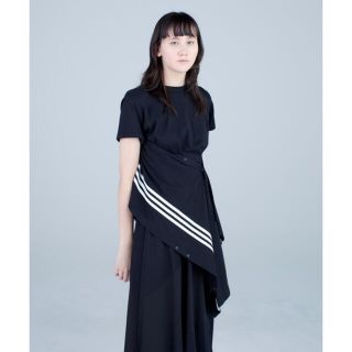 ワイスリー(Y-3)のmyu様専用　新品ワイスリーY-3 W SWM WRAP TEE ブラック　XS(Tシャツ/カットソー(半袖/袖なし))