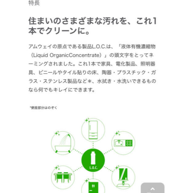 アムウェイ　LOC ハウスクリーナー　濃縮住家具合成洗剤 1