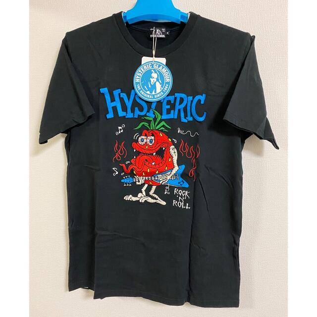 HYSTERIC GLAMOUR(ヒステリックグラマー)の新品　HYSTERIC GLAMOUR Tシャツ　黒 レディースのトップス(Tシャツ(半袖/袖なし))の商品写真