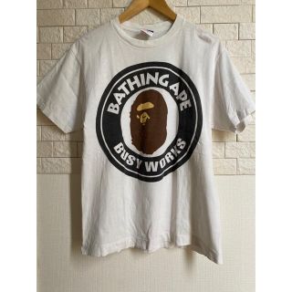 アベイシングエイプ  APE BUSY WORKS サークルロゴTシャツ