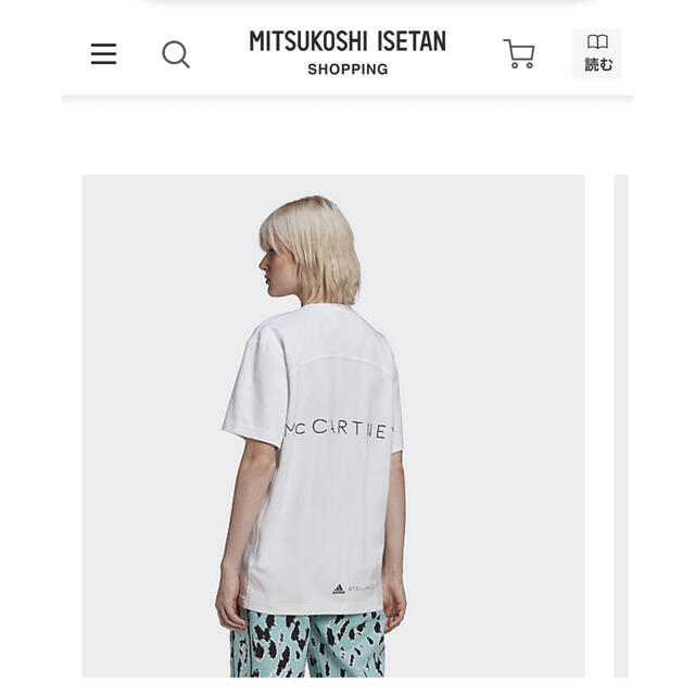 adidas by Stella McCartney(アディダスバイステラマッカートニー)の2022 アディダスバイステラマッカートニー ａＳＭＣ　ＬＯＧＯ　ＴＥＥ スポーツ/アウトドアのランニング(ウェア)の商品写真