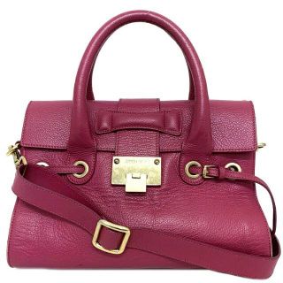 2022公式店舗 JIMMY CHOO ピンク ショルダーバッグ XB REBEL ジミー
