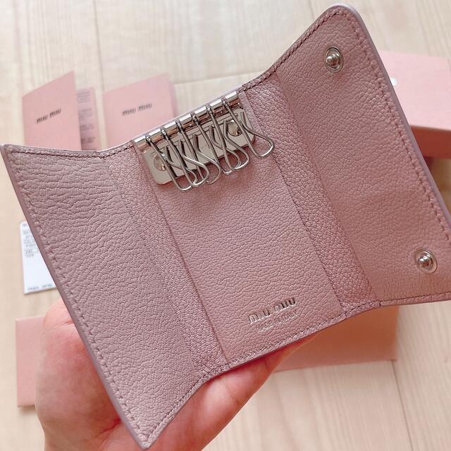 【新品】miumiu♡パール リボン キーケース