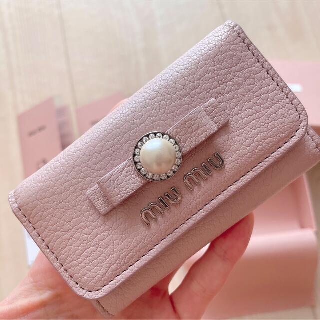 miumiu - miumiu パールリボンキーケース の通販 by mimoshop|ミュウ