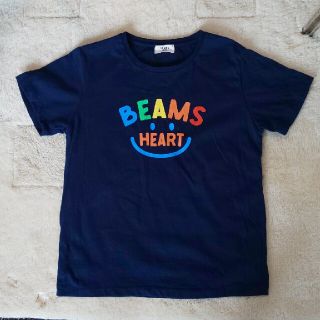 ビームス(BEAMS)の美品 BEAMS HEART  Tシャツ レディース 紺 ネイビー フリーサイズ(Tシャツ(半袖/袖なし))