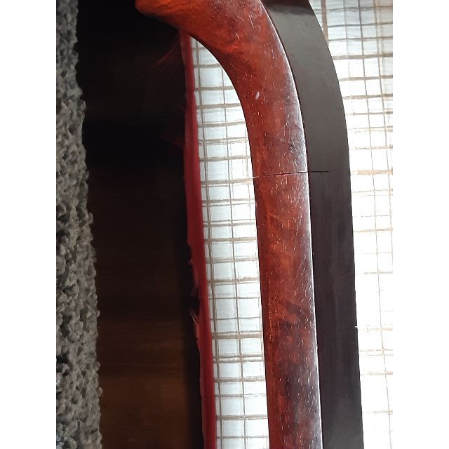 【確認用詳細画像3】三味線　金細　綾杉彫り胴　金ほぞ　ハードケース付き 楽器の和楽器(三味線)の商品写真