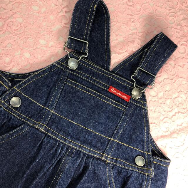 ベビー　デニムジャンパースカート　80㎝　レナウン キッズ/ベビー/マタニティのベビー服(~85cm)(スカート)の商品写真