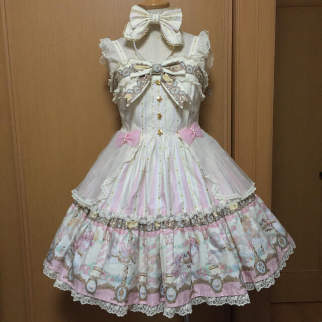 2021新商品 Angelic Pretty - 【お値下げ】DayDream Carnival ジャンパースカート＋おまけ ひざ丈ワンピース