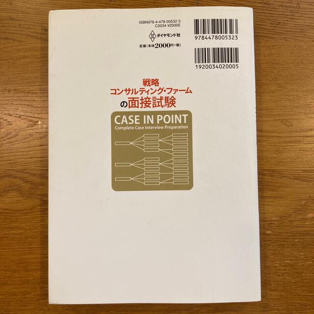 戦略コンサルティング・ファ－ムの面接試験 難関突破のための傾向と対策 エンタメ/ホビーの本(その他)の商品写真