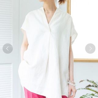 イエナ(IENA)の【サニー様専用】IENA リネンノースリーブスキッパーシャツ(シャツ/ブラウス(半袖/袖なし))