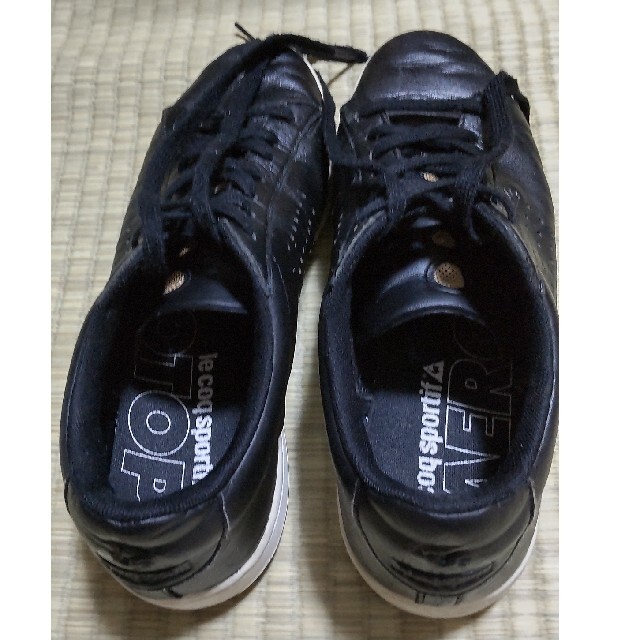 le coq sportif(ルコックスポルティフ)のル・コック　本皮スニーカー　ブラック メンズの靴/シューズ(スニーカー)の商品写真