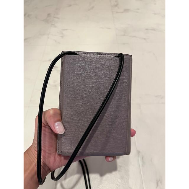 BARNEYS NEW YORK(バーニーズニューヨーク)のラルコバレーノ　ショルダー　財布　携帯　ケース　グレージュ×イエロー レディースのファッション小物(財布)の商品写真