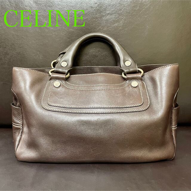 美品✨　CELINE セリーヌ　ブギーバッグ　ハンドバッグ　ダークブラウン