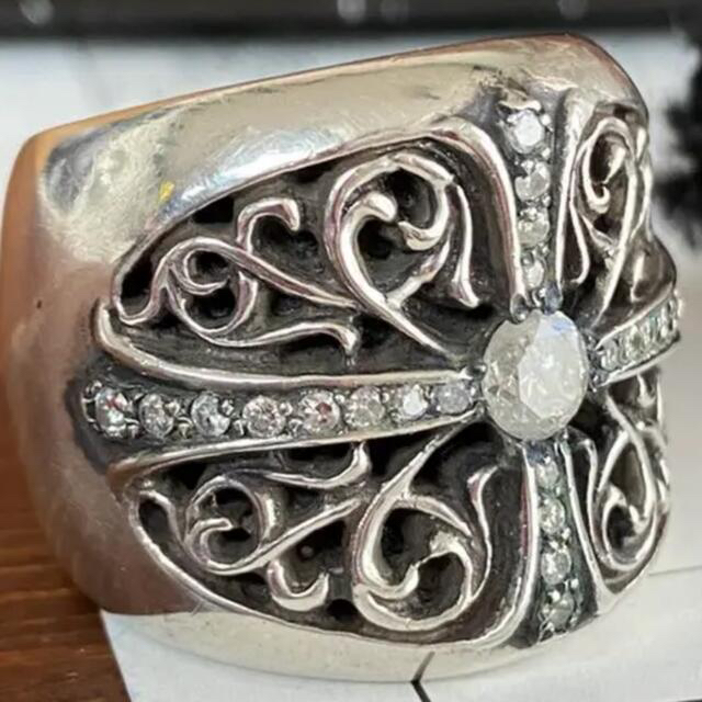 Chrome Hearts - クロムハーツ オーバルクロス リング ダイヤの通販 by
