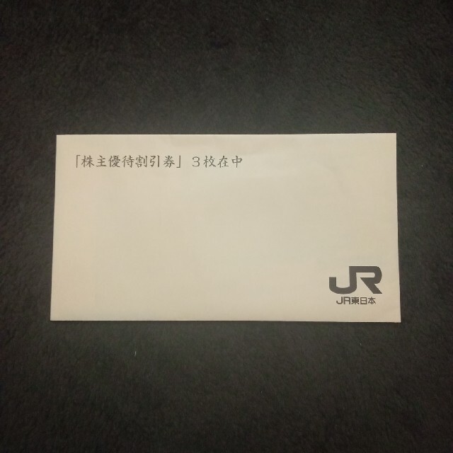 JR東日本株主優待割引券3枚&株主サービス券