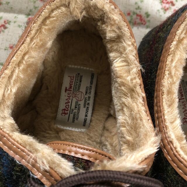 Harris Tweed(ハリスツイード)の値下げ❣️しまむら購入  ハリスツイード ボアシューズ M レディースの靴/シューズ(スリッポン/モカシン)の商品写真