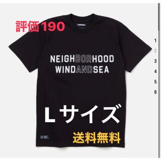 ネイバーフッド(NEIGHBORHOOD)のNEIGHBORHOOD x WIND AND SEA コラボTシャツ 黒L(Tシャツ/カットソー(半袖/袖なし))