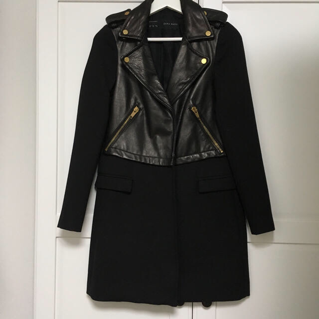 ZARA(ザラ)の【新品】オシャレデザインコート レディースのジャケット/アウター(チェスターコート)の商品写真