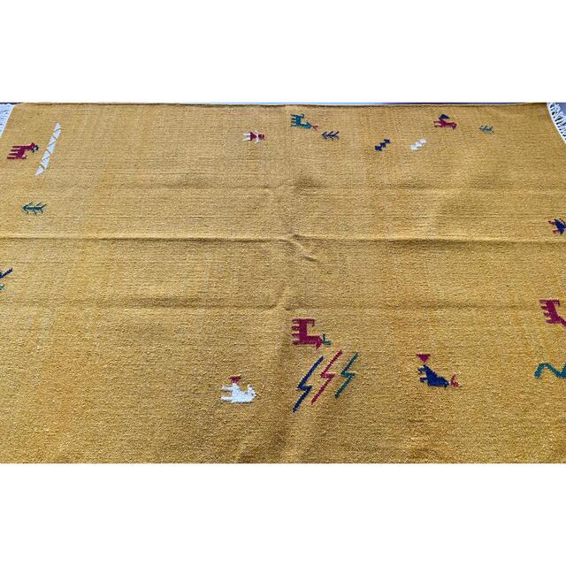 インドキリム ウール 手織り 181×123cm