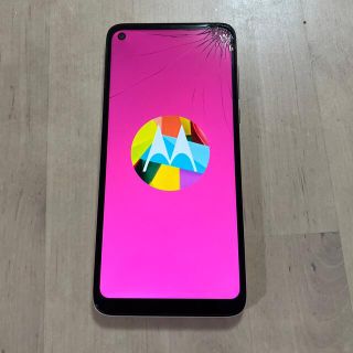 アンドロイド(ANDROID)のMotorola G8 SIMフリー 画面割れあり(スマートフォン本体)