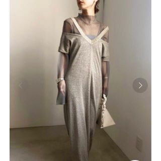 アメリヴィンテージ(Ameri VINTAGE)のAmeri  SHINE SET KNIT DRESS(ロングワンピース/マキシワンピース)