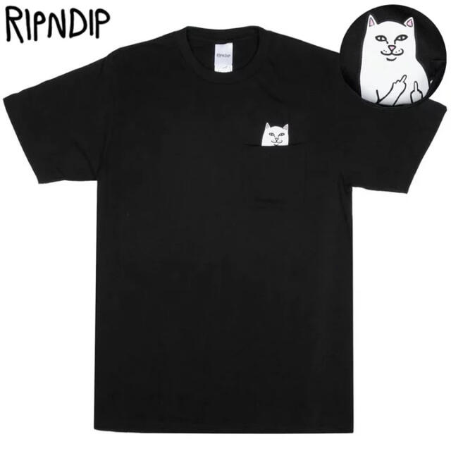 RIPNDIP Tシャツ Lord Nermal Pocket ブラック L