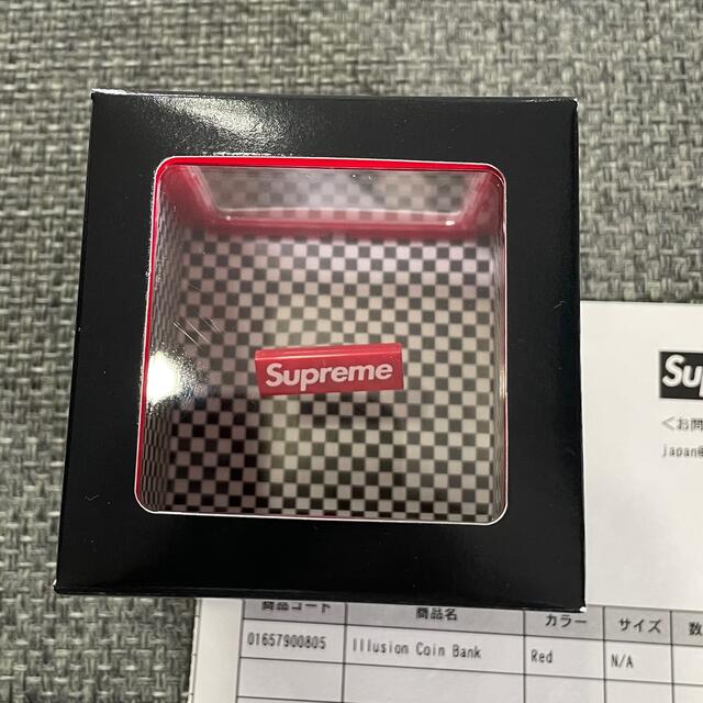 Supreme(シュプリーム)のSupreme Illusion Coin Bank 貯金箱 Box Logo メンズのファッション小物(その他)の商品写真