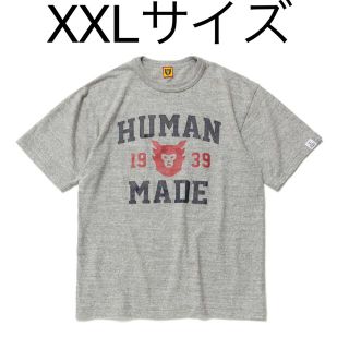 ヒューマンメイド(HUMAN MADE)のFACE LOGO T-SHIRT グレー XXLサイズ(Tシャツ/カットソー(半袖/袖なし))