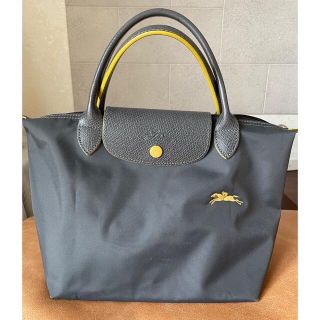 ロンシャン(LONGCHAMP)の【中敷き付き】ロンシャン　プリアージュクラブ　S ガンメタル(ハンドバッグ)