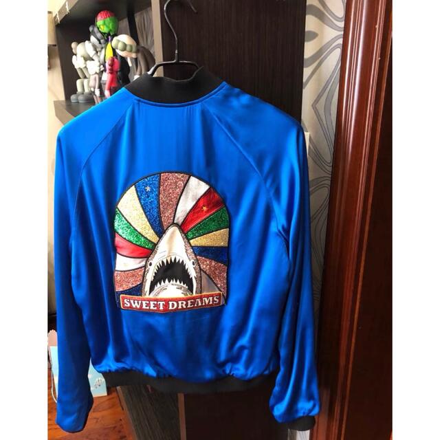 サンローランパリ 17SS バックシャークビジュースカジャンブルゾン