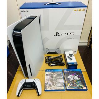 プレイステーション(PlayStation)のSONY PS5 ディスクドライブモデル CFI-1000A01 本体(家庭用ゲーム機本体)