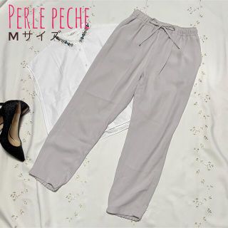 ペルルペッシュ(Perle Peche)のPerle peche ペルルペッシュ きれいめタックパンツ(カジュアルパンツ)