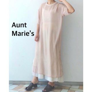 アントマリーズ(Aunt Marie's)の【お値下げ】アントマリーズ ハーフスリーブシアーワンピース(ロングワンピース/マキシワンピース)