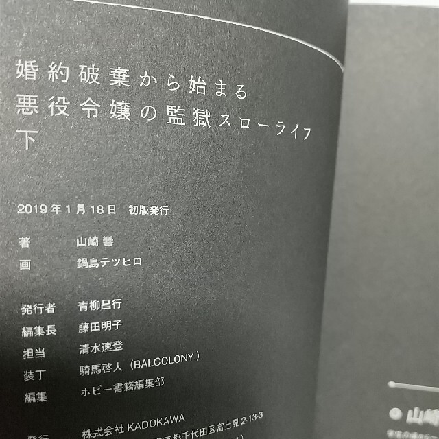 小説・婚約破棄から始まる悪役令嬢の監獄スローライフ 下 エンタメ/ホビーの本(文学/小説)の商品写真