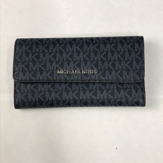 マイケルコース(Michael Kors)のRR331 マイケルコース　長財布　三つ折り　ブルー(財布)