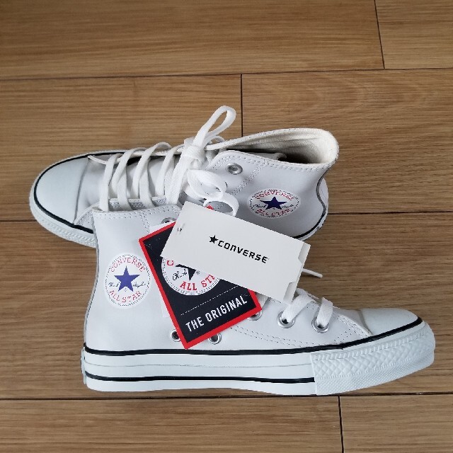 CONVERSE(コンバース)のコンバースレザーオールスターハイカットホワイト LEA ALL STAR HI レディースの靴/シューズ(スニーカー)の商品写真