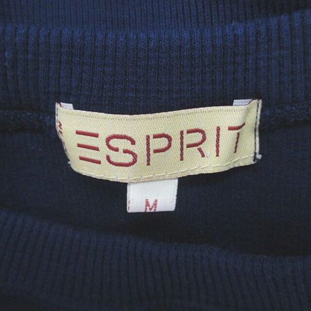 Esprit(エスプリ)のESPRIT 長袖 トレーナー M ネイビー 紺系 プリント ロゴ 綿 コットン メンズのトップス(その他)の商品写真