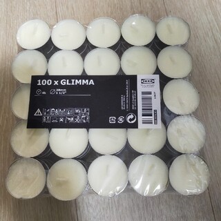 イケア(IKEA)のIKEA イケア キャンドル・ろうそく GLIMMA 100個(キャンドル)