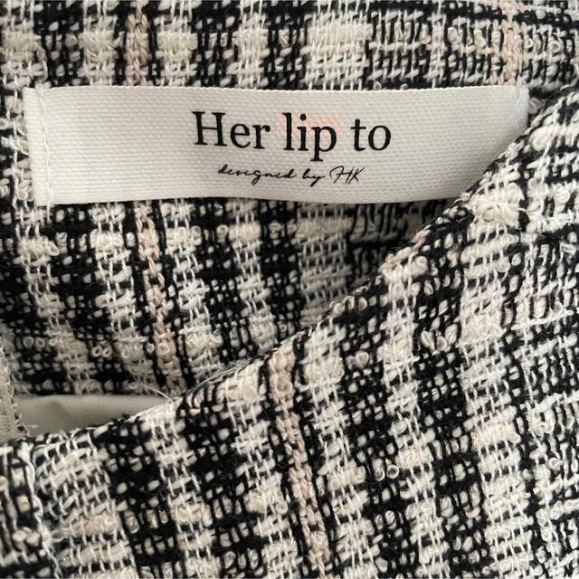 Her lip to(ハーリップトゥ)のHerlipto ＊Classic Tweed Mini Dressツイードミニ レディースのワンピース(ミニワンピース)の商品写真