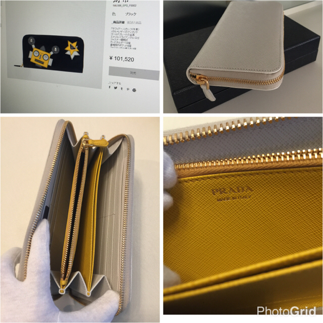 PRADA(プラダ)のクリスマスセール日本未入荷❤️プラダ新品ロボットサファイアノバイカラーサイフ レディースのファッション小物(財布)の商品写真