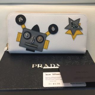 プラダ(PRADA)のクリスマスセール日本未入荷❤️プラダ新品ロボットサファイアノバイカラーサイフ(財布)