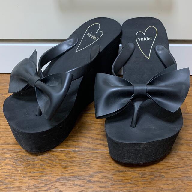 第一ネット リボンビーチサンダルサイズL♡ ♡snidel サンダル 第一ネット リボンビーチサンダルサイズL♡ ♡snidel サンダル